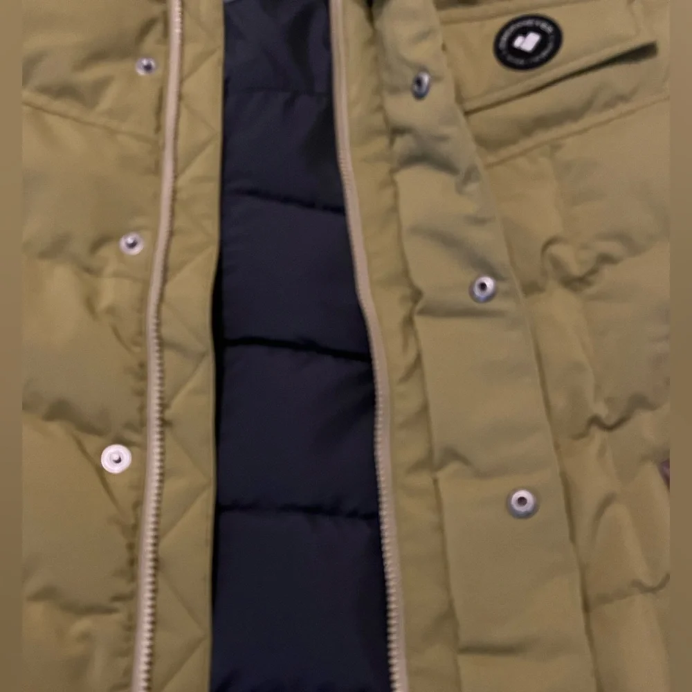 Obermeyer Knox Down‎ Vest Men’s Medium Green Quilted Down Outdoor Puffer